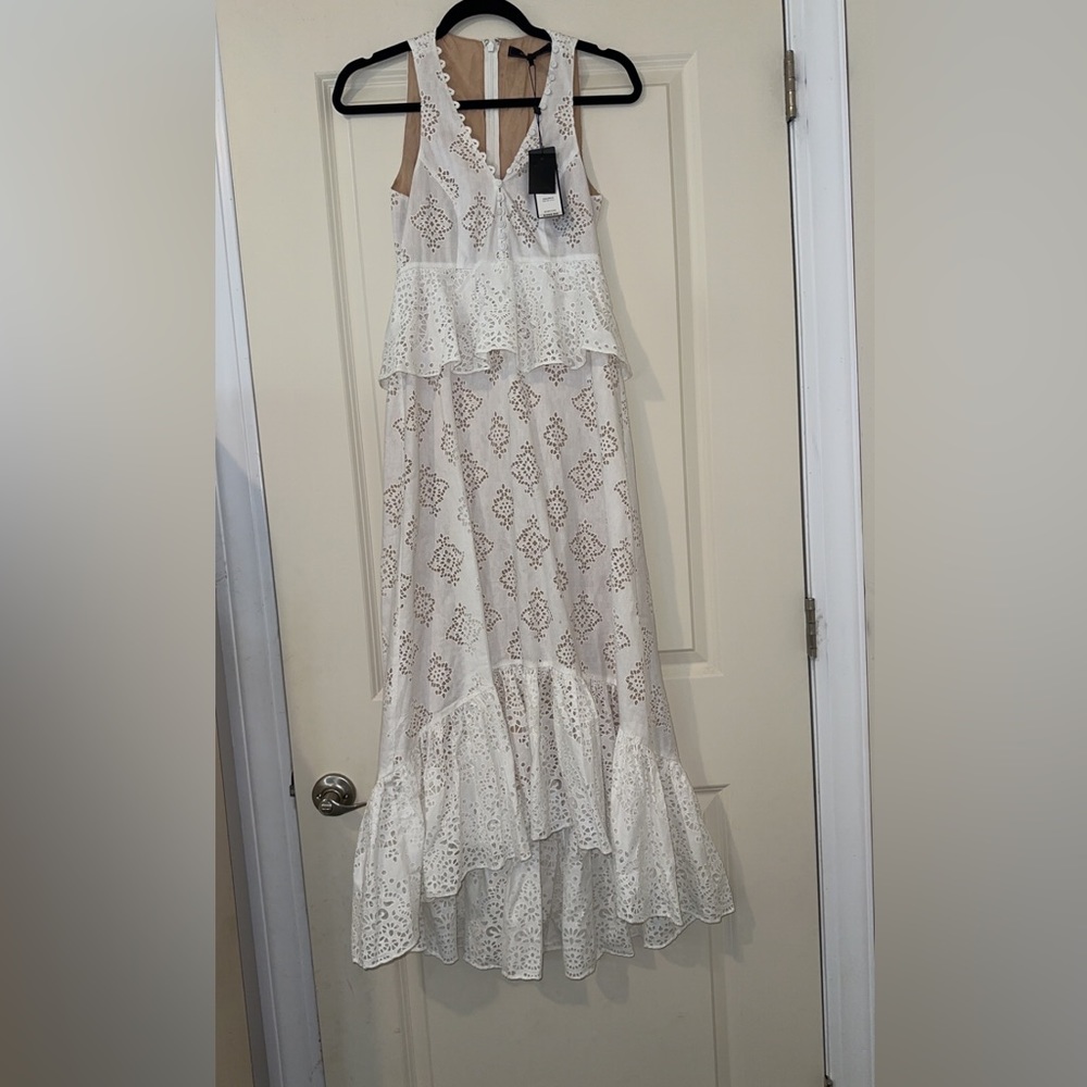 Bcbg high low midi dress